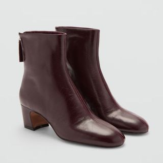 Leather ankle boots from Mango