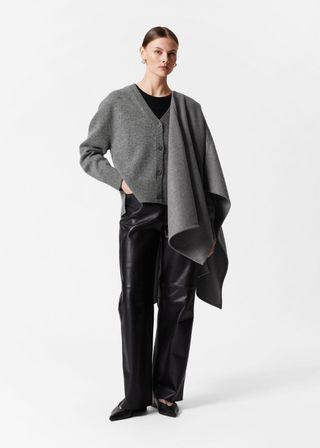 Oversized Merino Knit Cardigan