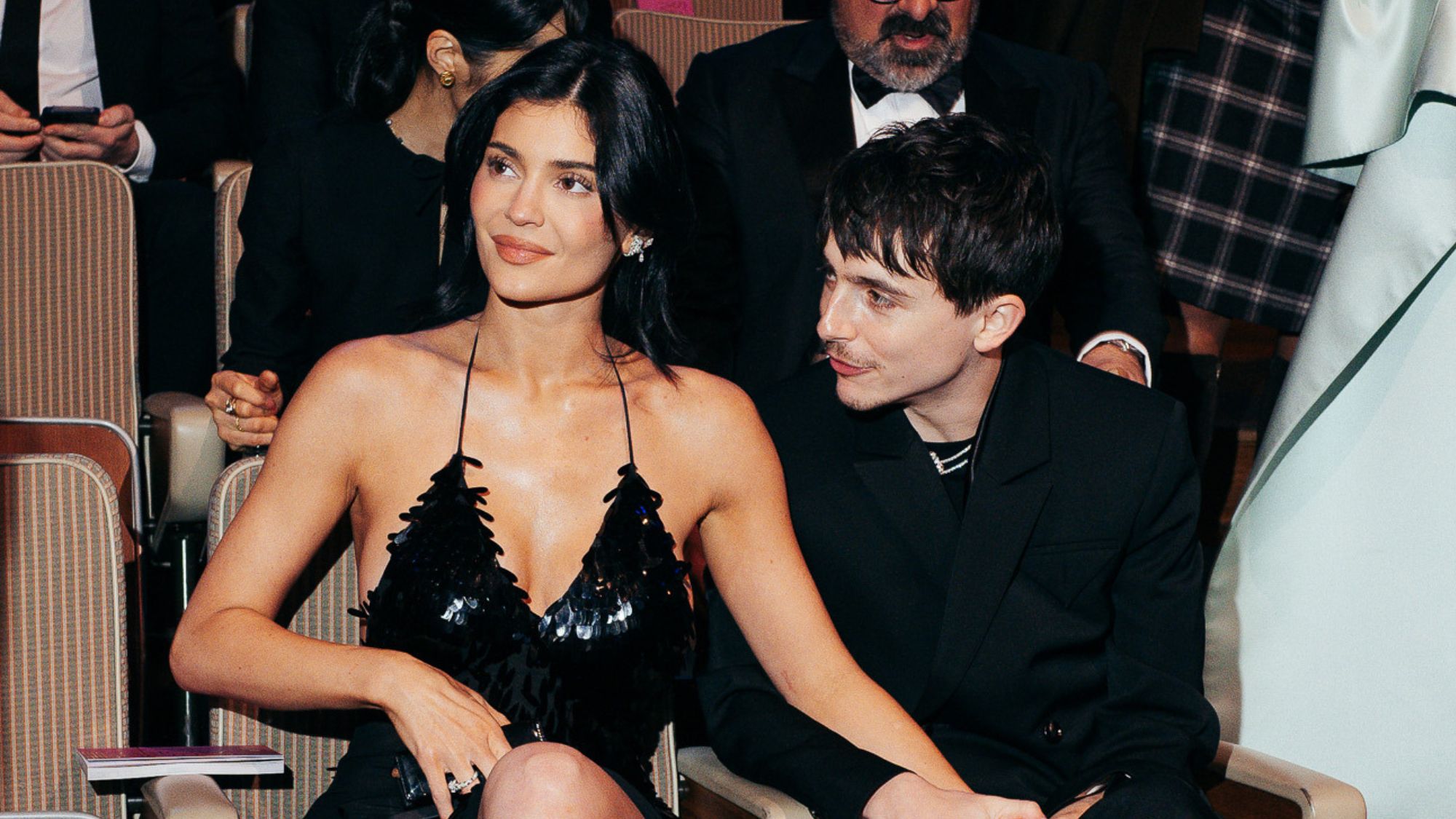 Kylie Jenner and Timothée Chalamet attend the 2025 BAFTA Film Awards
