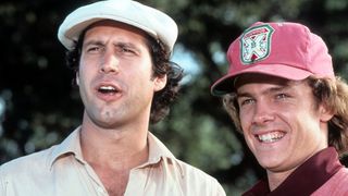 Chevy Chase and Michael O'Keefe in Caddyshack