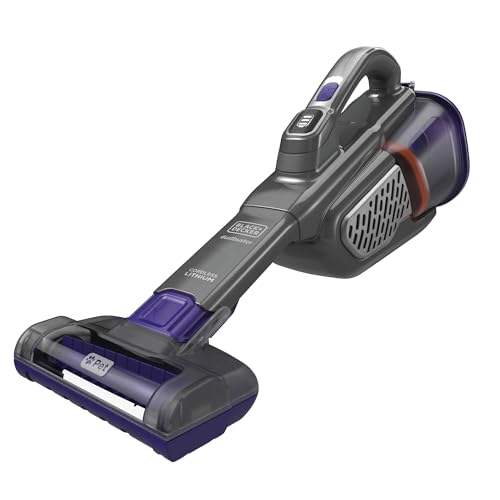 Black+decker Dust Buster Handheld Vacuum Cordless Rechargeable Pet Hair, Portable Home and Car Vacuum, Powerful Suction , Washable Bowl and Filter, Furbuster Advancedclean+ (hhvk515jp07)
