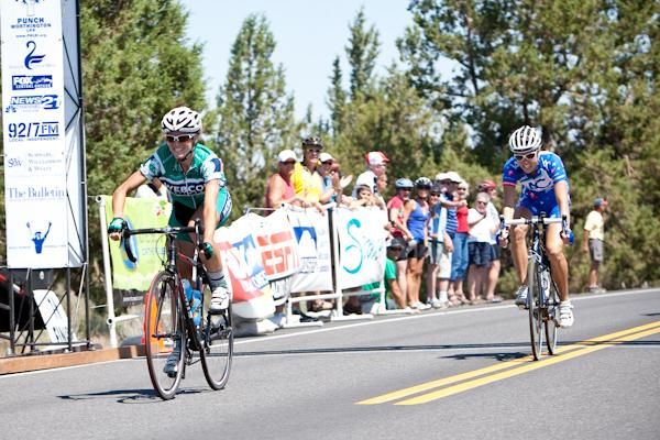 Evelyn Stevens (Webcor) takes the win after a long field sprint.