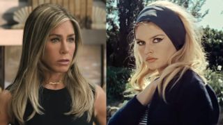 Jennifer Aniston in Apple TV's The Morning Show, Brigitte Bardot in Contempt (1963).