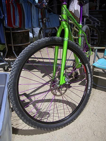Even Industry Nine got into the act with these purple hubs and spokes. Say it isn't so!