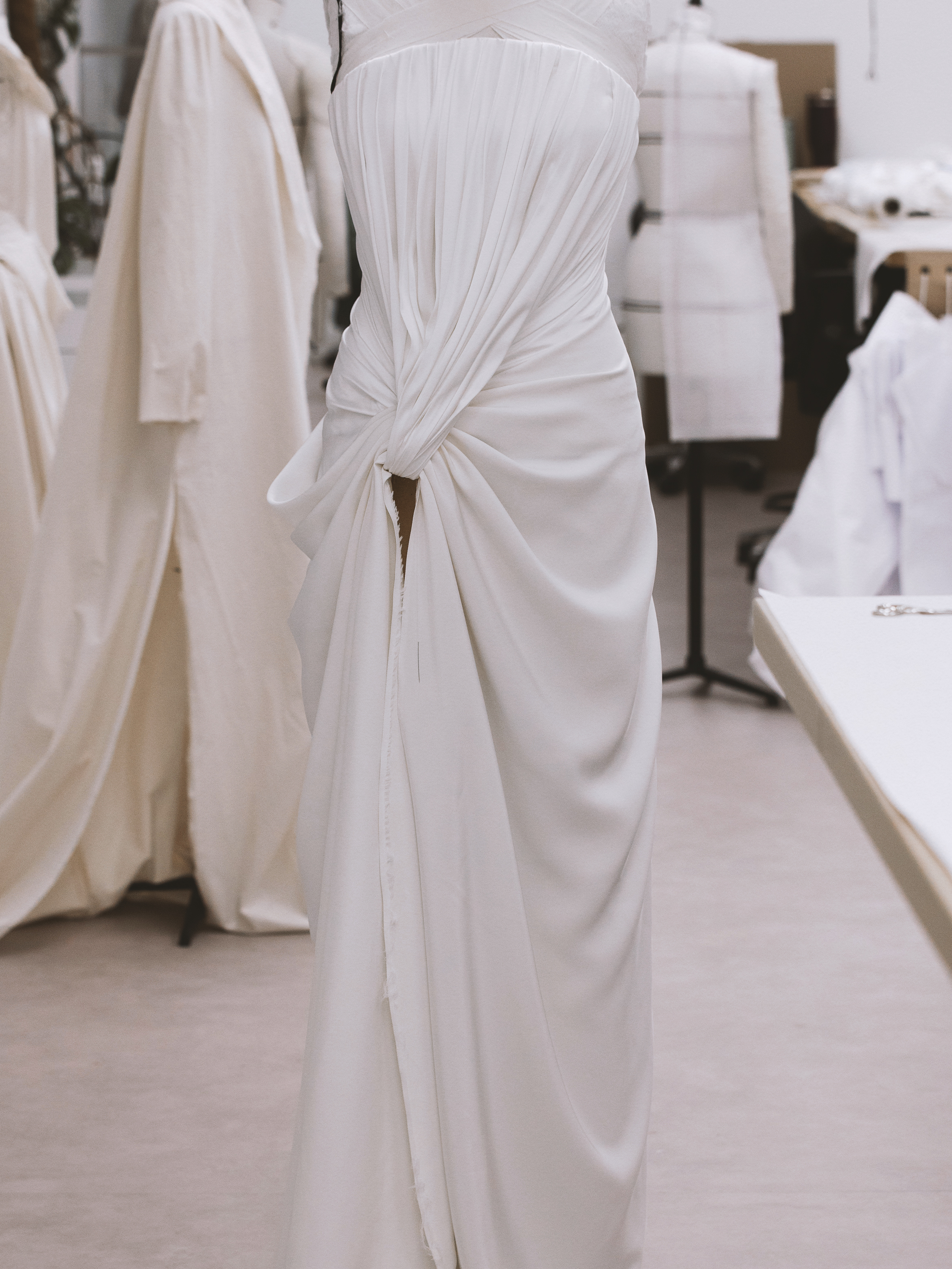 Jennifer Lawrence wore a custom white Dior dress at the 2025 Governors Awards