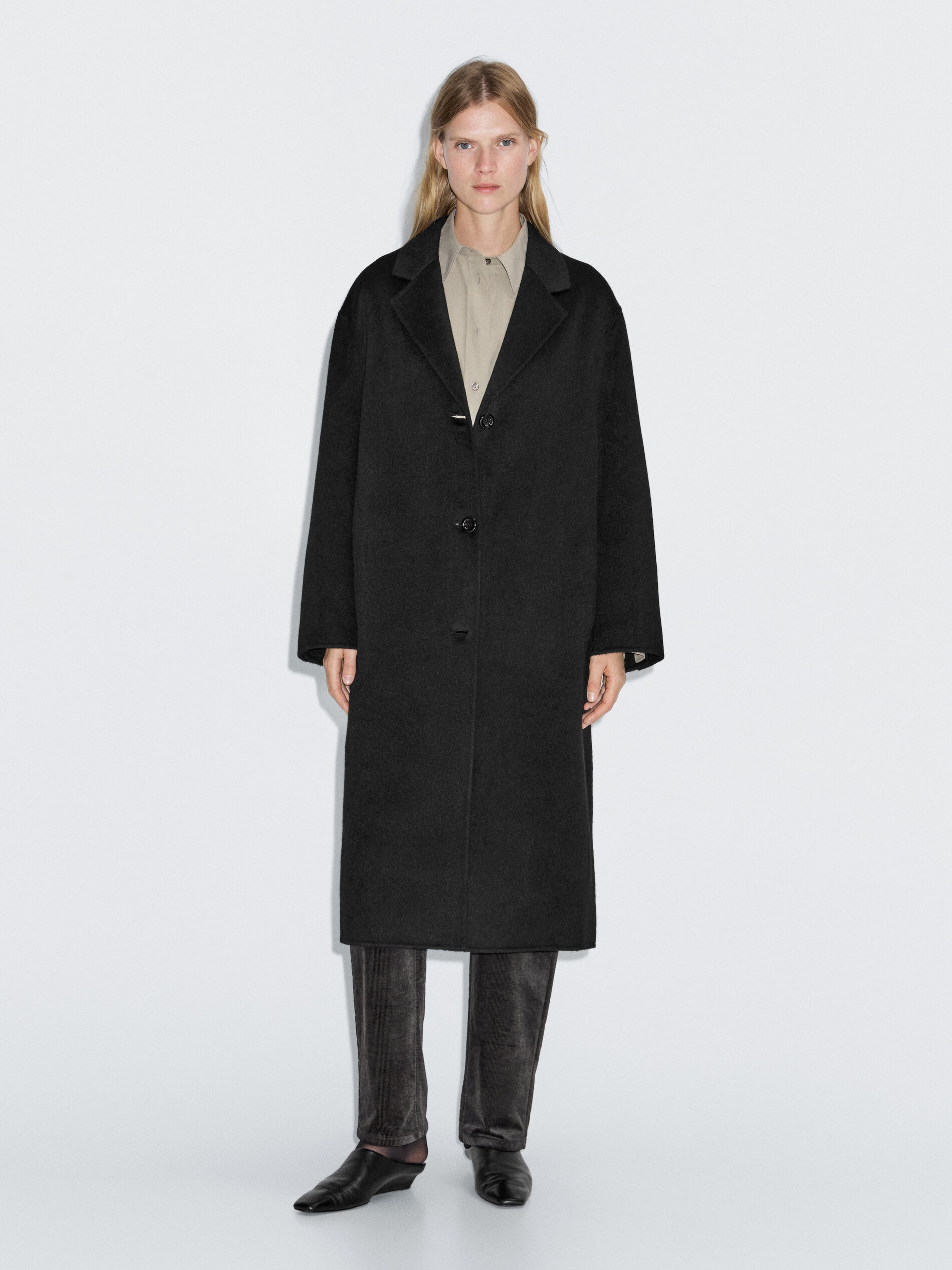 Long Wool Blend Coat