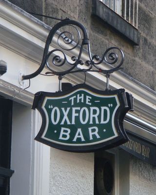 The Oxford Bar exterior sign