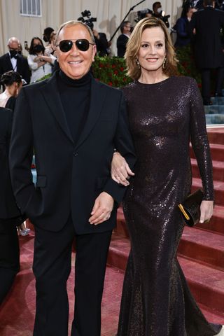 Michael Kors and Sigourney Weaver attend The 2022 Met Gala