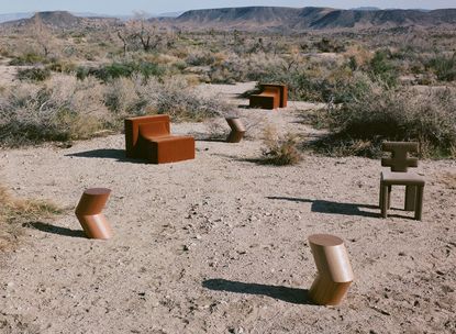 Connection collection by Estudio Persona - a series of objects located in the desert 