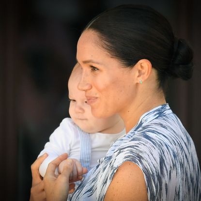cape town, south africa september 25 prince harry, duke of sussex, meghan, duchess of sussex and their baby son archie mountbatten windsor meet archbishop desmond tutu and his daughter thandeka tutu gxashe at the desmond leah tutu legacy foundation during their royal tour of south africa on september 25, 2019 in cape town, south africa photo by poolsamir husseinwireimage