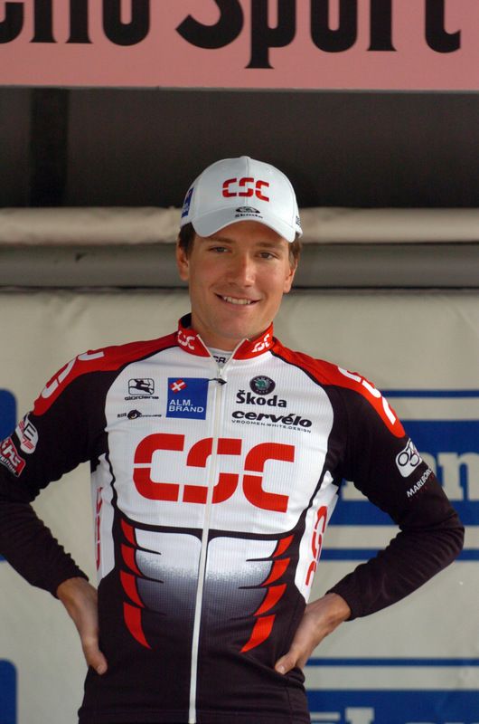 David Zabriskie won the 45km time trial to Florence in 2005