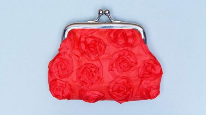 A red change purse.