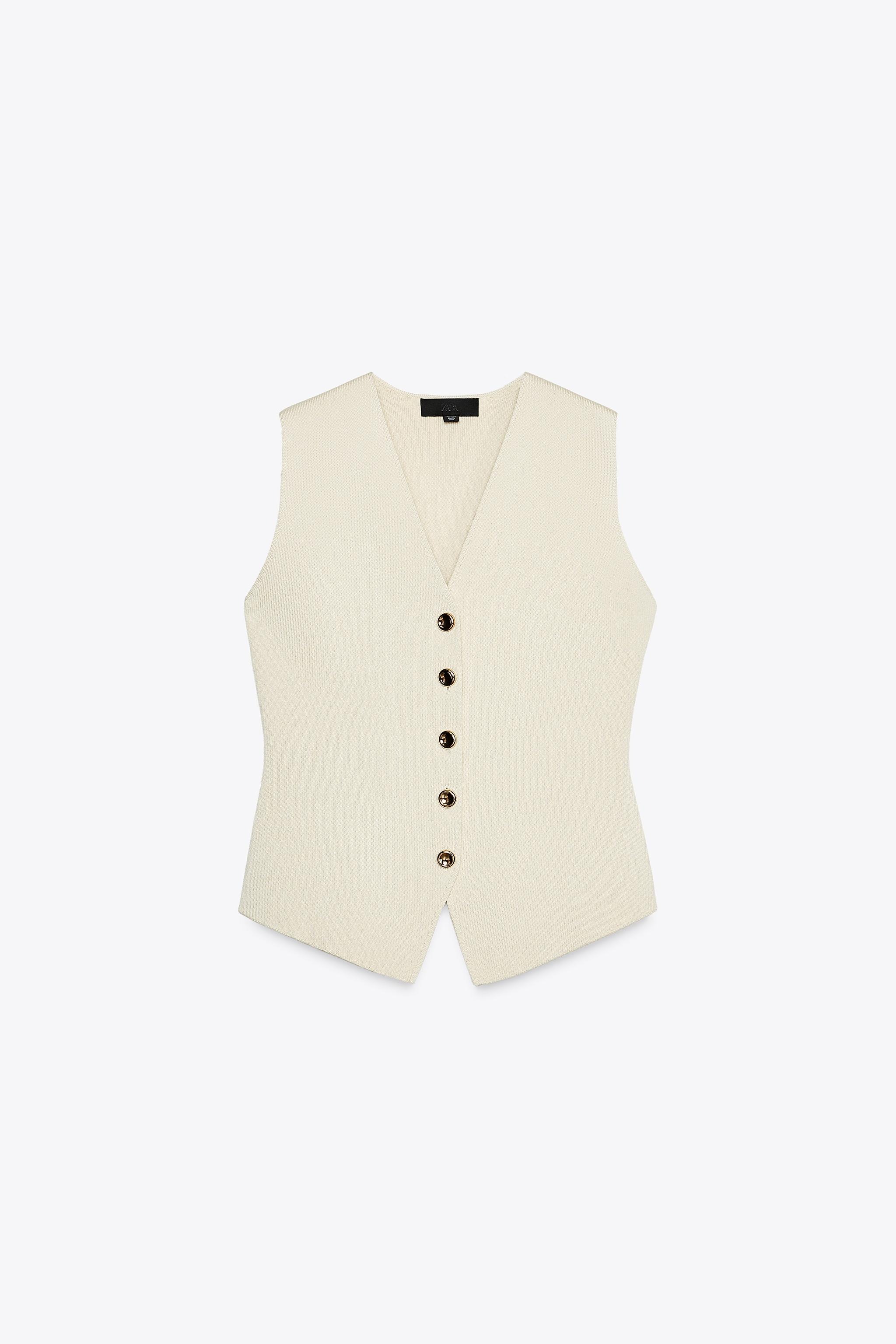 ZARA, Smooth Knit Vest Top