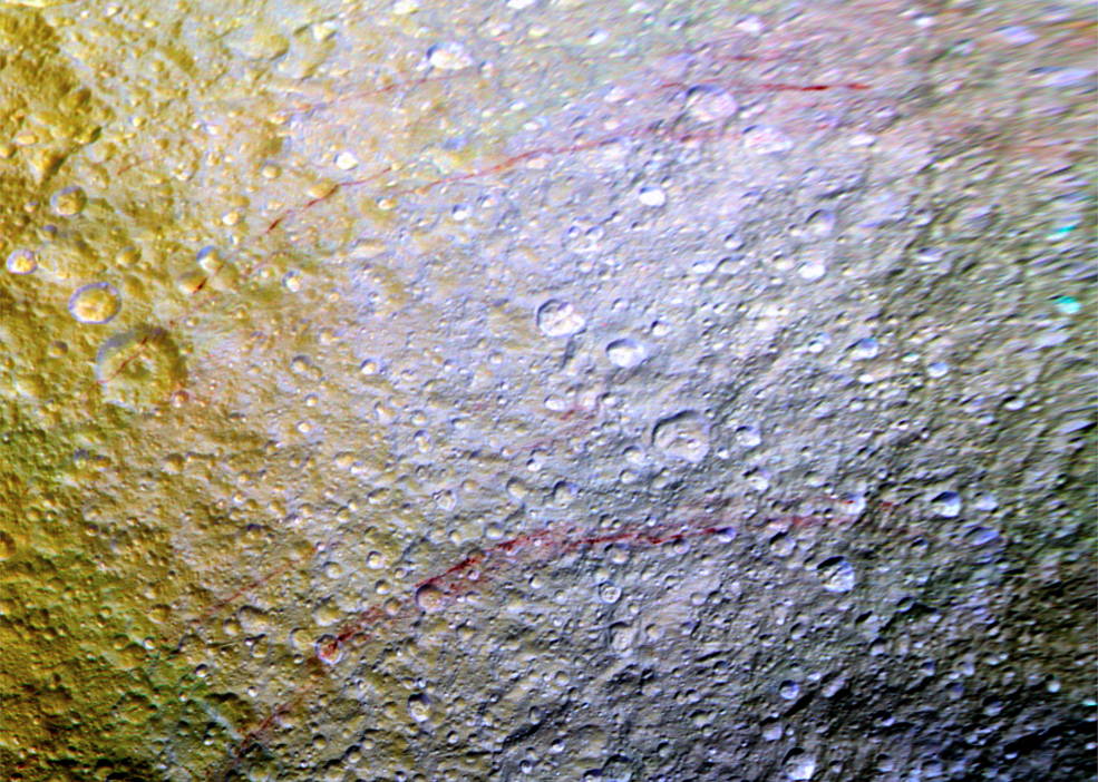 Red Streak on Tethys