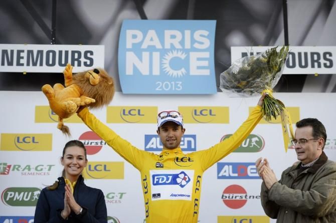 Nacer Bouhanni (FDJ) on the podium