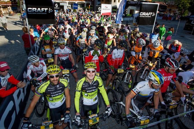 The favorites at the start of stage 4 of the TransAlp