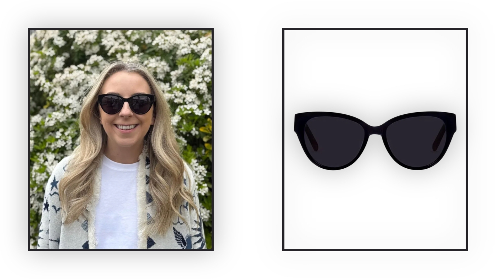 Woman wearing sunglasses