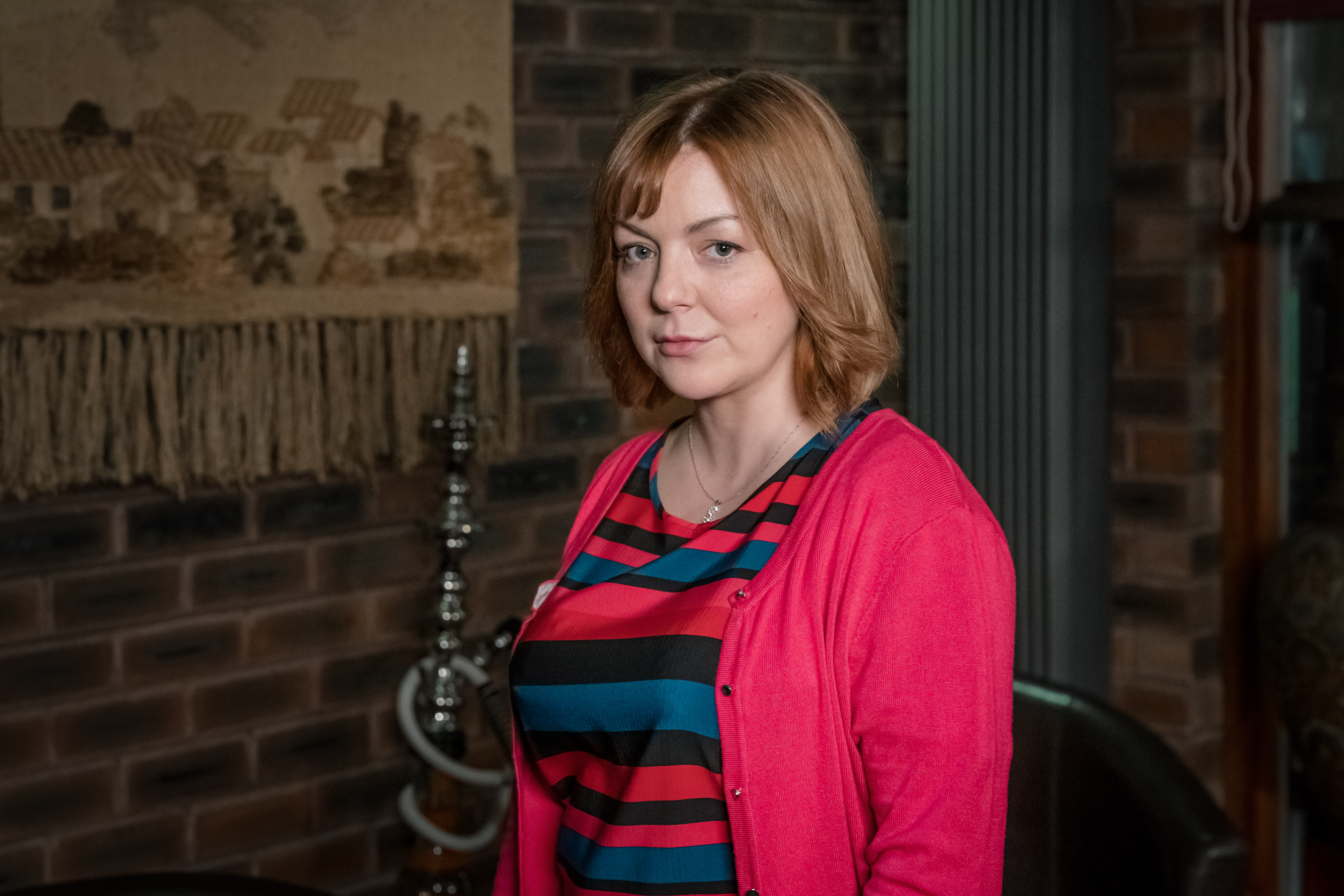 La estrella de No Return Sheridan Smith como Sarah Sak en el reciente drama de BBC1 Four Lives