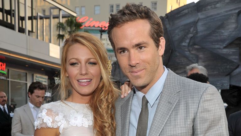 hollywood, ca june 15 actors ryan reynolds l and blake lively arrive at the green lantern los angeles premiere held at at graumans chinese theatre on june 15, 2011 in hollywood, california photo by lester cohenwireimage