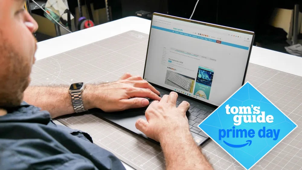 Man using Dell XPS 13