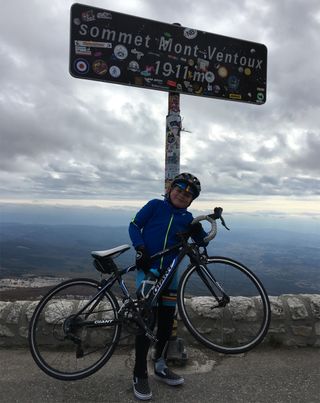 At the summit of Mont Ventoux