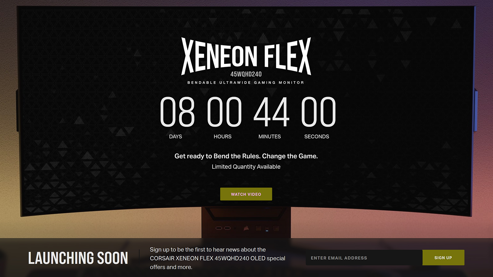 Corsair Xeneon Flex monitor