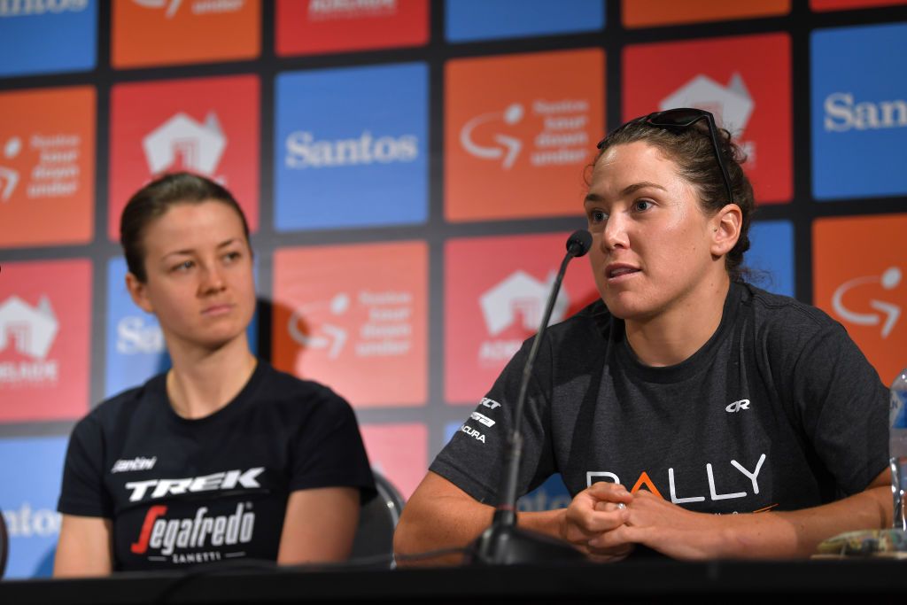 Chloe Hosking (Rally) - Athletes speak to the press at the Women's Tour Down Under