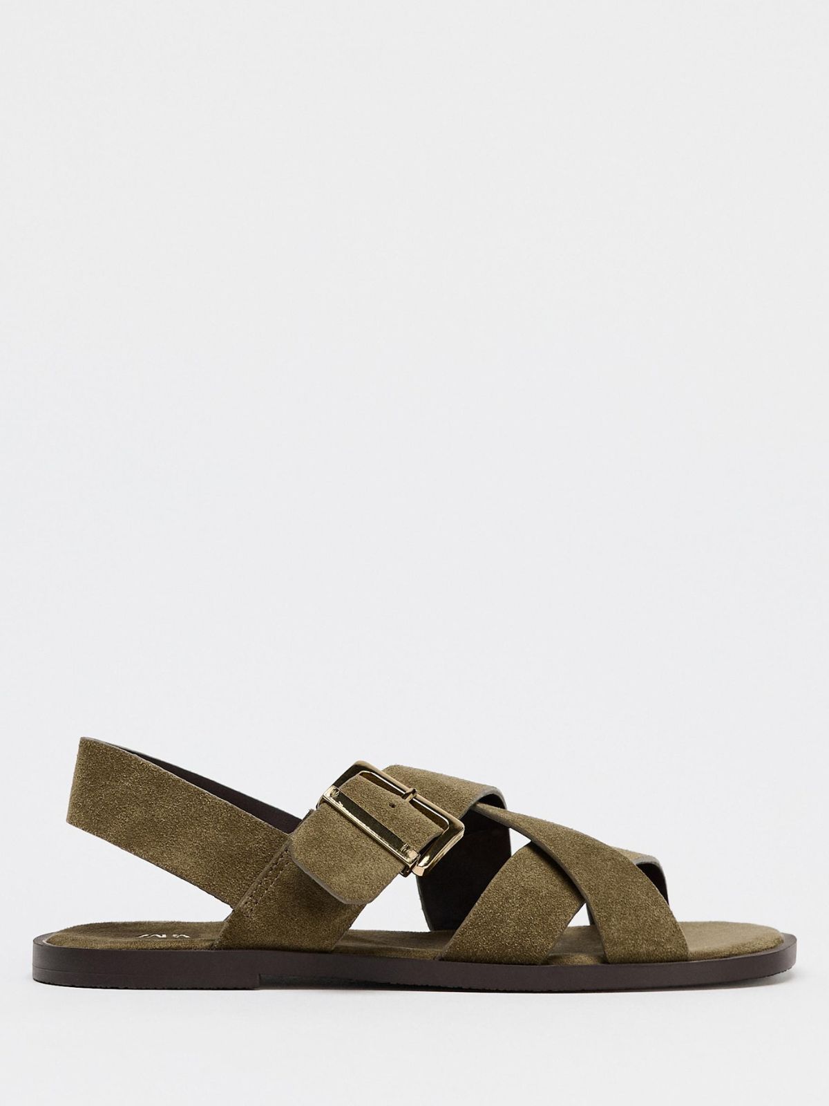 Zara Split Suede Strap Sandals