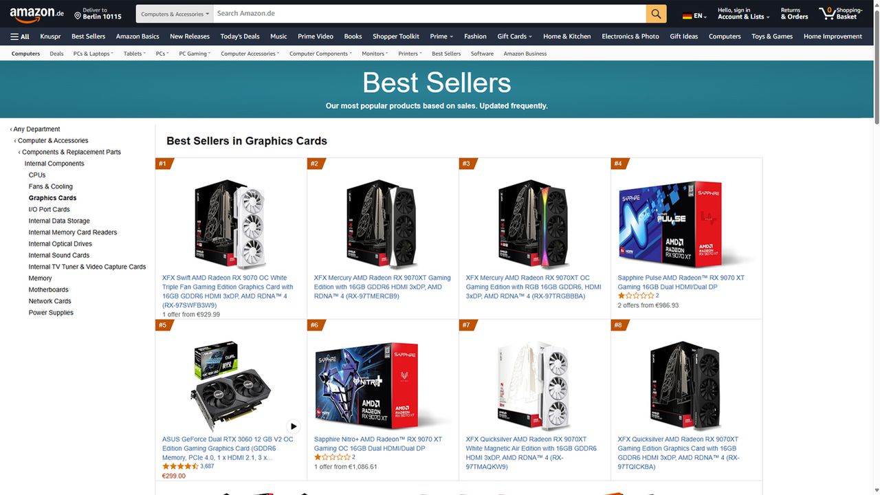 Amazon Best Sellers in Germany