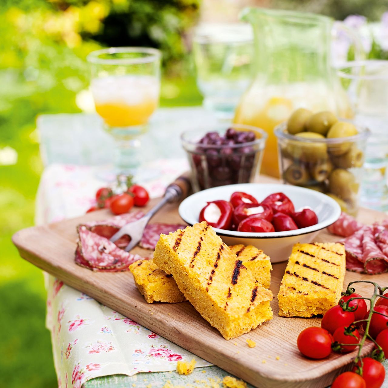 Polenta Bread with Antipasti