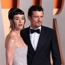 Katy Perry and Orlando Bloom attend the Vanity Fair Oscars party