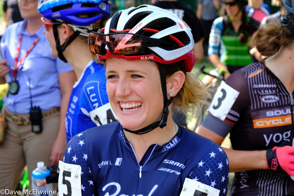 Ellen Nobel (Aspire Racing) got to wear her U-23 national champions kit since Katie Compton was absent from the race.