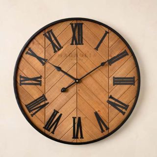 Delia wooden wall clock