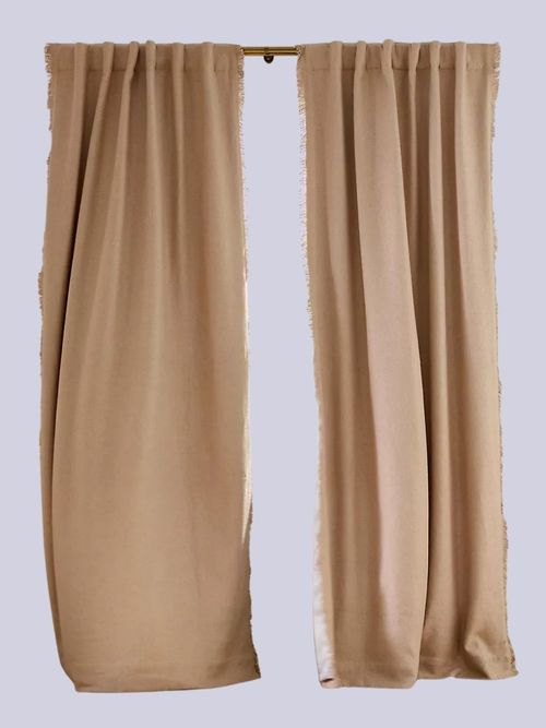 Luxe Linen Blend Blackout Curtain