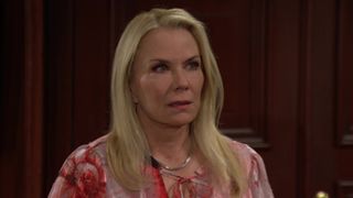 Katherine Kelly Lang as Brooke upset in The Bold and the Beautiful