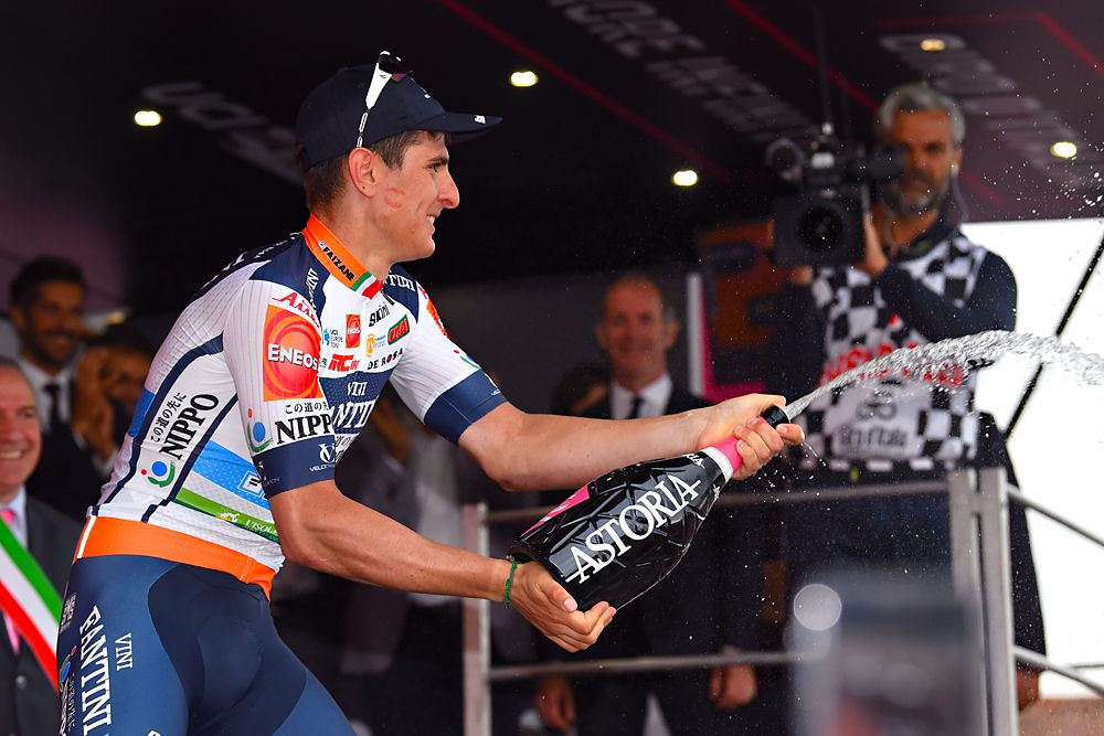 Damiano Cima (Nippo-Vini Fantini-Faizane) wins stage 18 at the Giro d'Italia