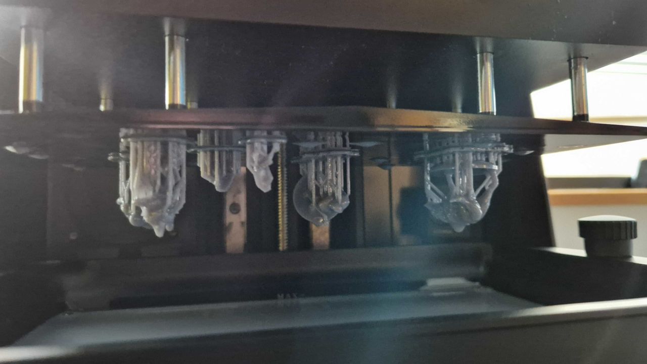 Elegoo Saturn Ultra 4 Pro in the middle of a print