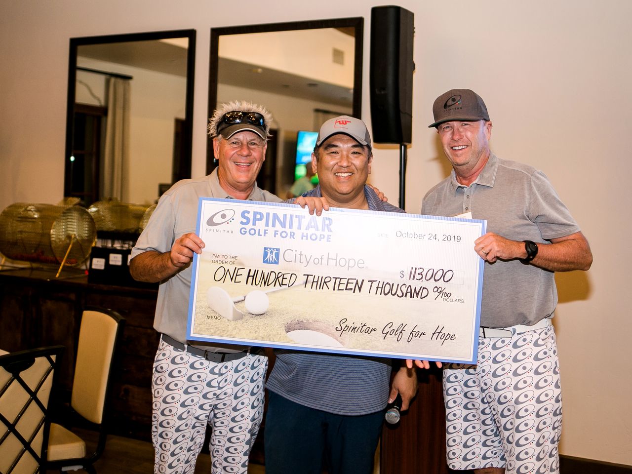 Jay Rogina, Andy Ishii and Jeff Irvin at the fifth annual Golf for Hope event.jpg