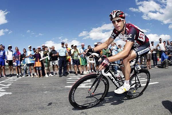 Christian Vande Velde (Team CSC) rode strongly today.