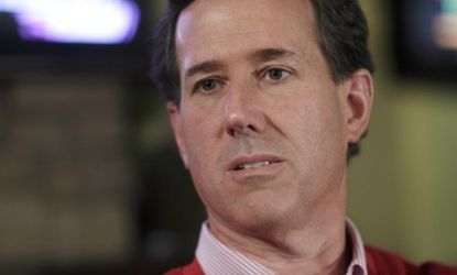 Rick Santorum is coming under fire for declaring in 2008 that "Satan has his sights set on America."