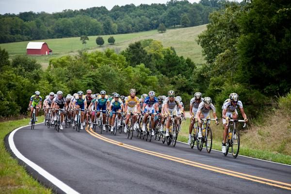 Columbia-HTC driving the pace at the front.