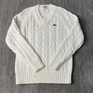 Sweater Kasual Rapi Logo Buaya Izod Lacoste Vintage 80-an