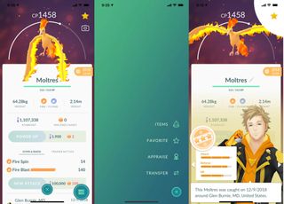 Pokémon Go Appraisal Moltres How