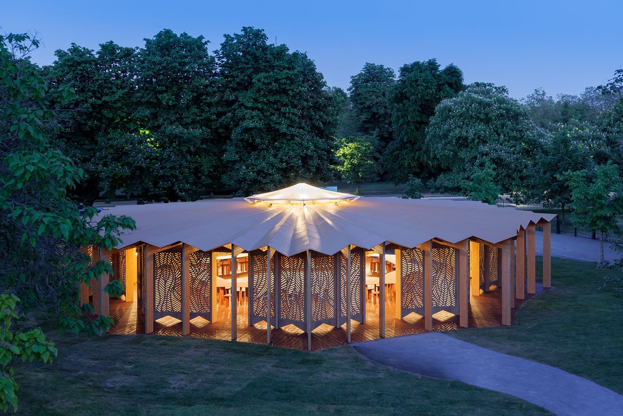 Serpentine Pavilion 2023 designed by Lina Ghotmeh