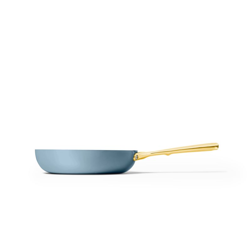 Caraway &amp;reg; Blue Lagoon Ceramic Non-Stick 8&quot; Mini Fry Pan With Gold Hardware