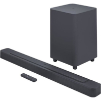JBL Bar 500: was $599 now $399 @ Amazon
Ideally suited to 55-inch TVs or above, this 5.1-channel soundbar with wireless subwoofer is a great mid-priced TV speaker capable of immersive 3D sound. It's rated at 530W total power output, meaning it's a great option for mid-sized TV rooms. And it comes equipped with Wi-Fi, AirPlay, Alexa Multi-Room Music and Chromecast built in.
Price check: $399 @ Best Buy&nbsp;