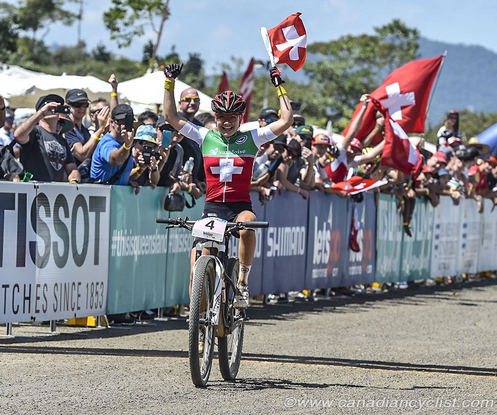 Sina Frei gave the Swiss their first gold of the day