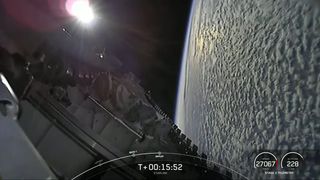 SpaceX deploys 53 Starlink internet satellites into orbit after a successful launch from Cape Canaveral Space Force Station, Florida on Nov. 13, 2021.