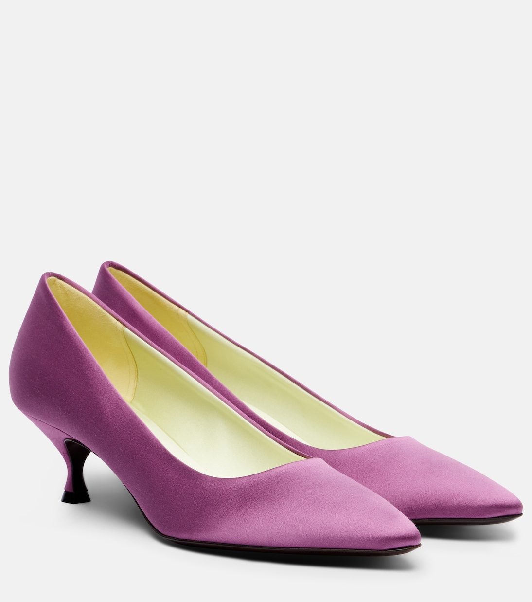 Pump Du Jour Satin Pumps in Pink - Herbert Levine