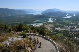 Spectators will be banned from the climb of the Grand Colombier – pictured during the 2020 Tour de l’Ain – to prevent the possible spread of the coronavirus during stage 15 of the 2020 Tour de France